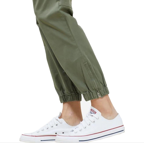 🌼 NWOT Outerknown cropped zip ankle pants - Picture 3 of 10